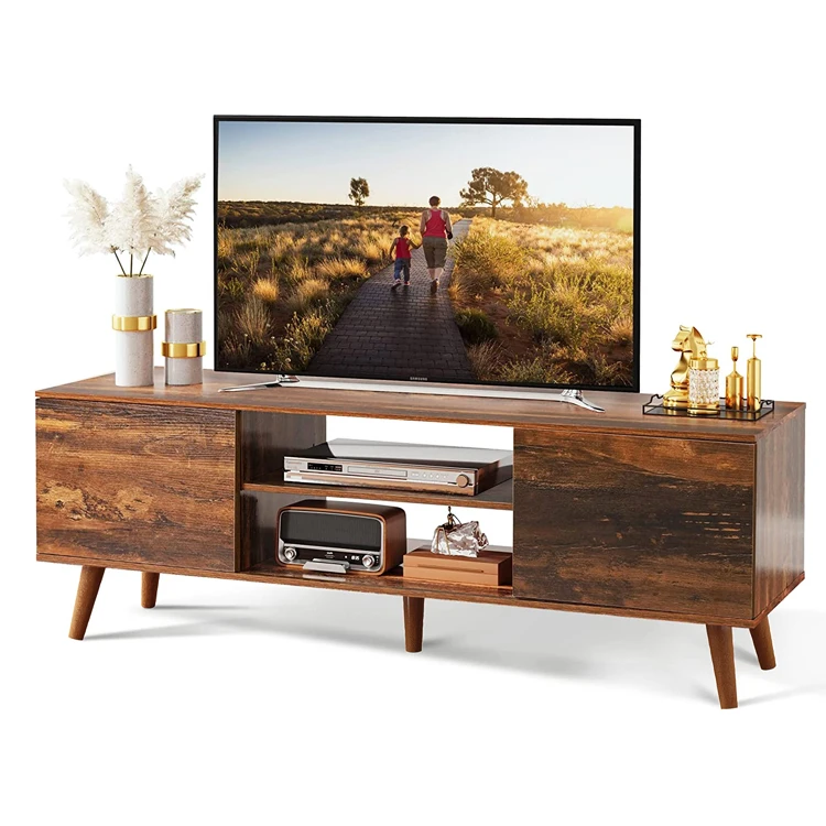 Mid Century Classic Traditional Entertainment Center Living Room Storage Cabinet TV Schrank Console Stand Television Table