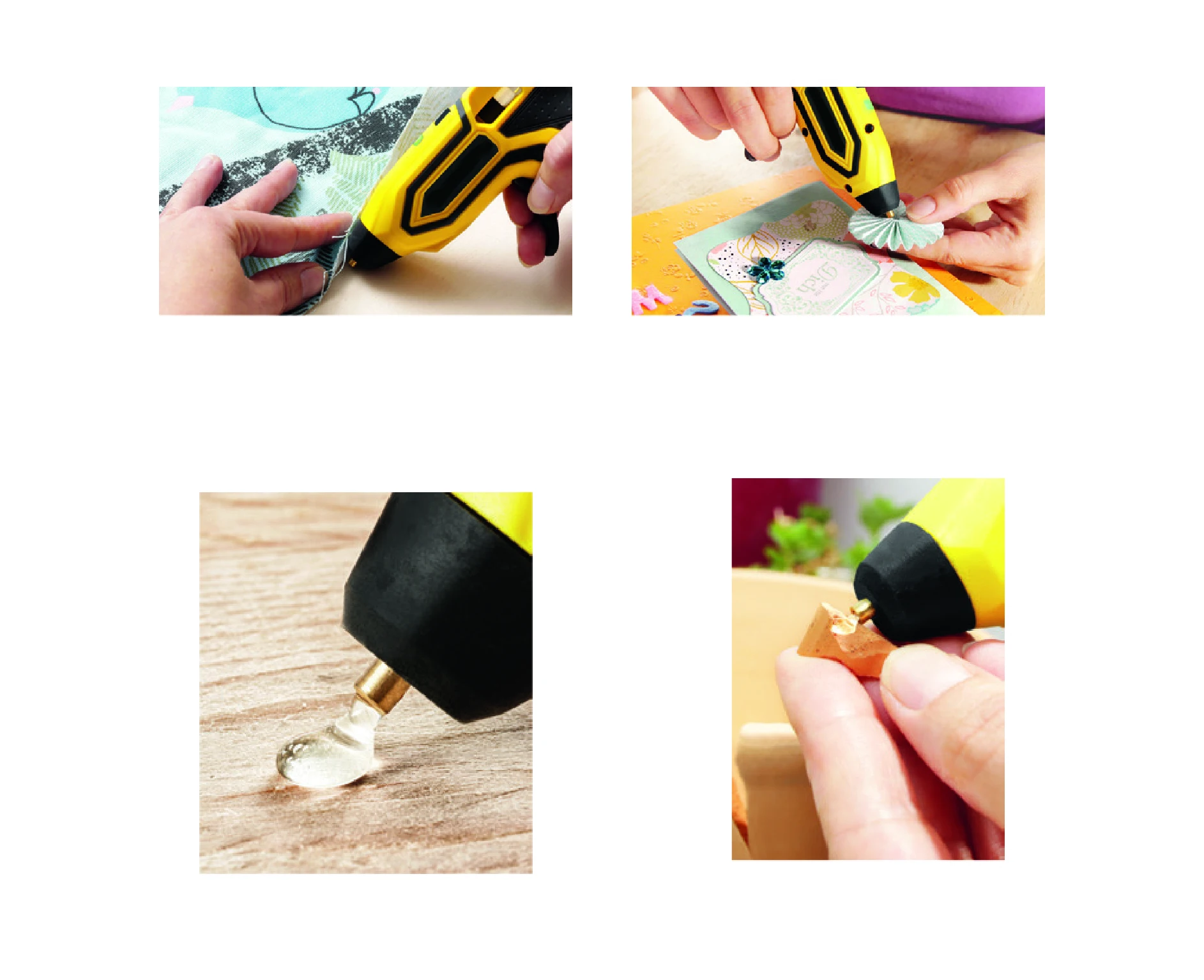 Craft Glue Gun 3.6V Cordless Hot Melt Mini Glue Gun DIY with 10 Sticks for Crafts School Repairs and Day Project Adjustable 0.2A