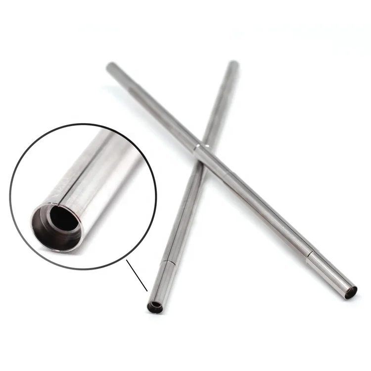 High Precision Stainless Steel  Turning CNC Machining Straight Hollow Tube Parts
