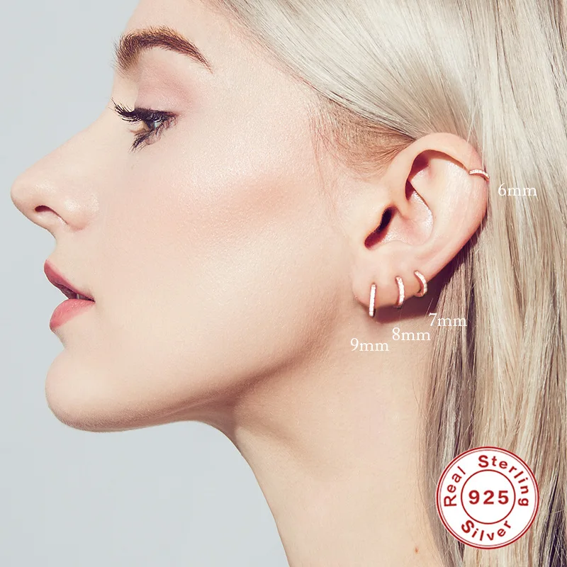 Aimgal Jewelry Wholesale S925 Silver 18k Gold Plated 4A Zirconia Round Earring Buckle Earring Set