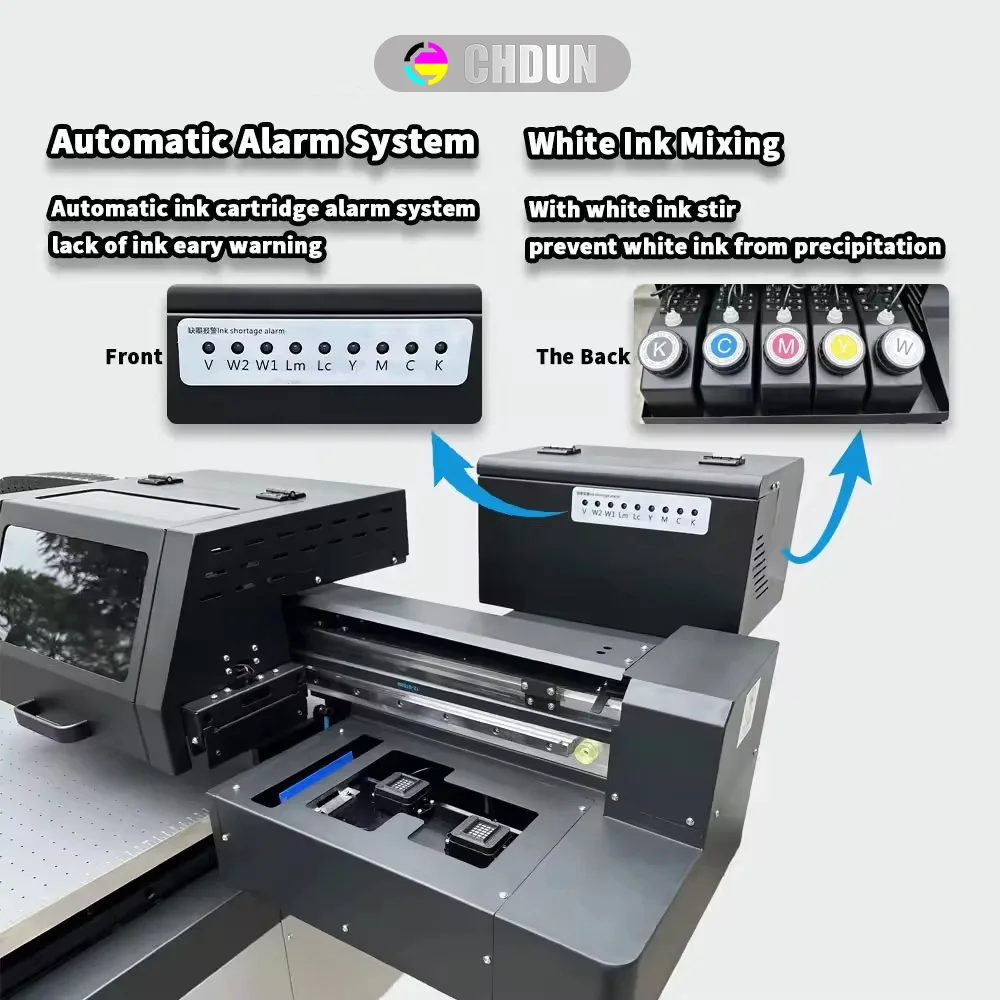 Big Format Inkjet 6090 UV Printer TX800/XP600/ I1600/I3200 Head Flatbed UV Printer Digital Printing Machine For Acrylic Wood