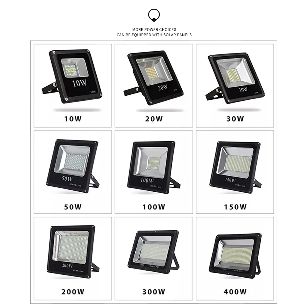 High Lumen Handy Brite Stadium Lighting Goods Flood Light Led Floodlight 50w 100w 150w 200w 300w 400w Aluminum 90 80 AC 85-265V