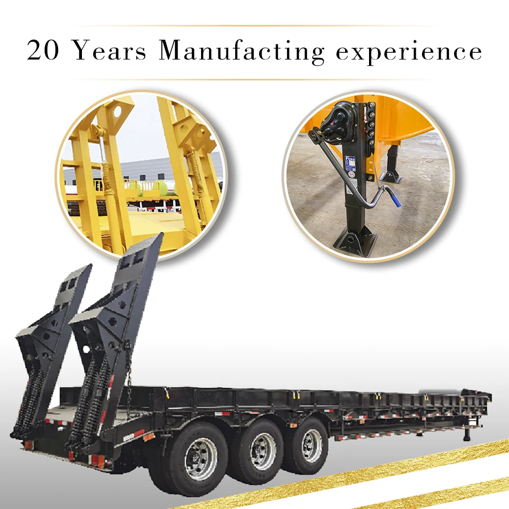 Wind Blade Transport Low Loader Deck Trailer Hydraulic Low Boy Lowbed Low Loader Semi Trailer