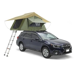 High quality aluminum car outdoor rooftop tent camping 2-3 person roof soft shell top tent