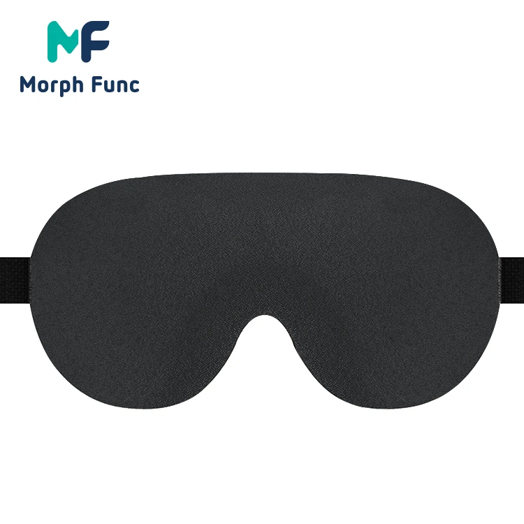 OEM&ODM Sublimation Night Black Blindfold Eye Mask Sleep, Adjustable Blackout Private Label Print Custom Luxury Eye Sleep Mask
