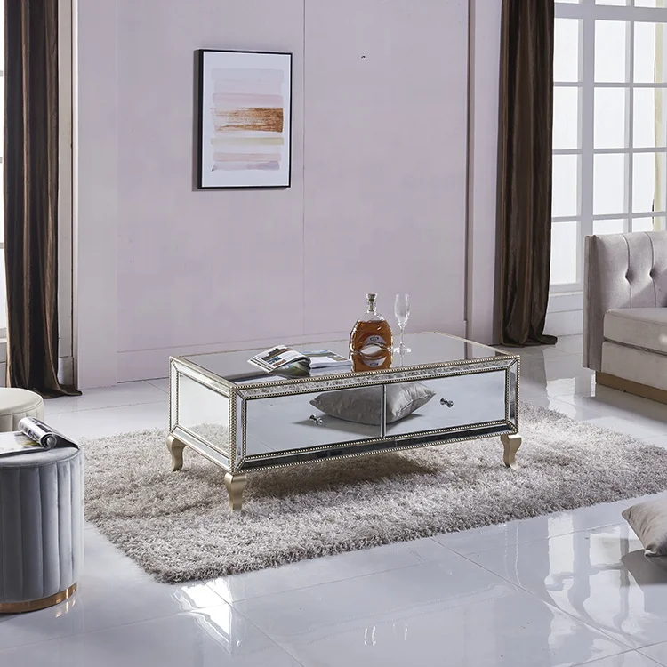 
High quality modern luxury modern furniture beads coffee table for living room 