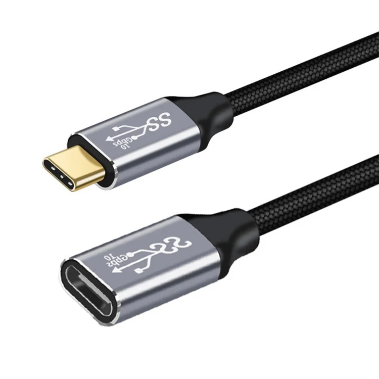 Gen2 USB C Extension Cable USB3.1 10Gbps PD 100W Cable Male to Female Type C Extender Cord Thunderbolt 3 for Nintendo MacBook