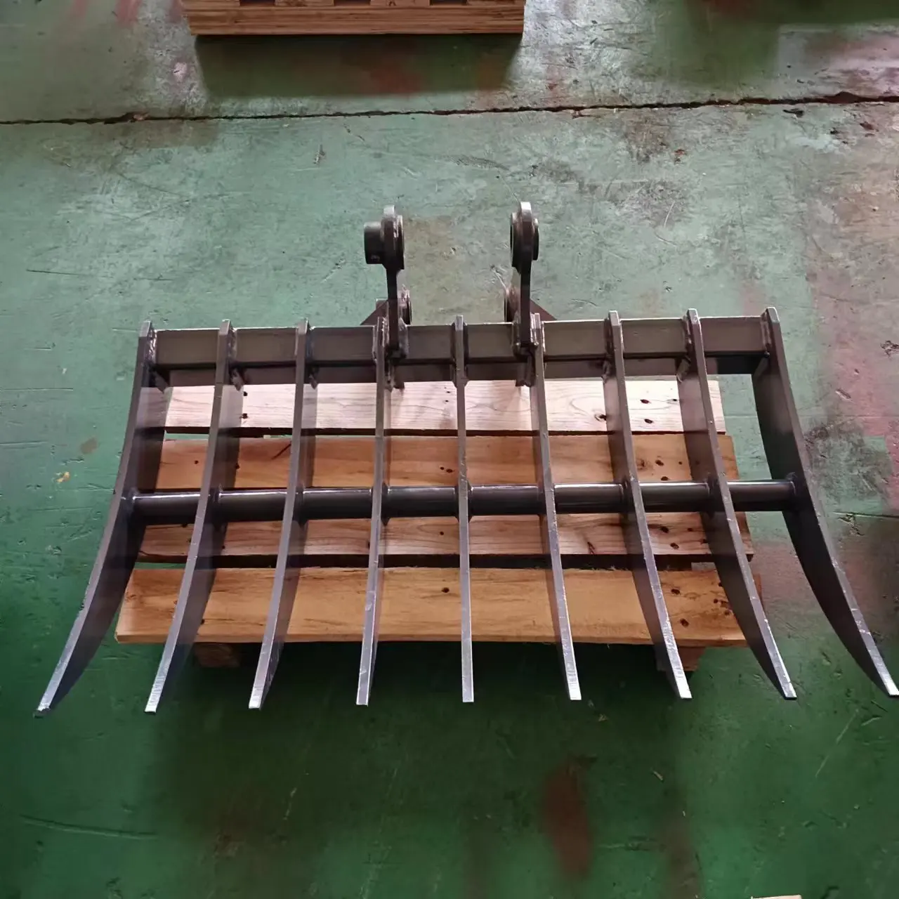 Mini Excavator Rake Attachments Teeth Number Customized Root Rake