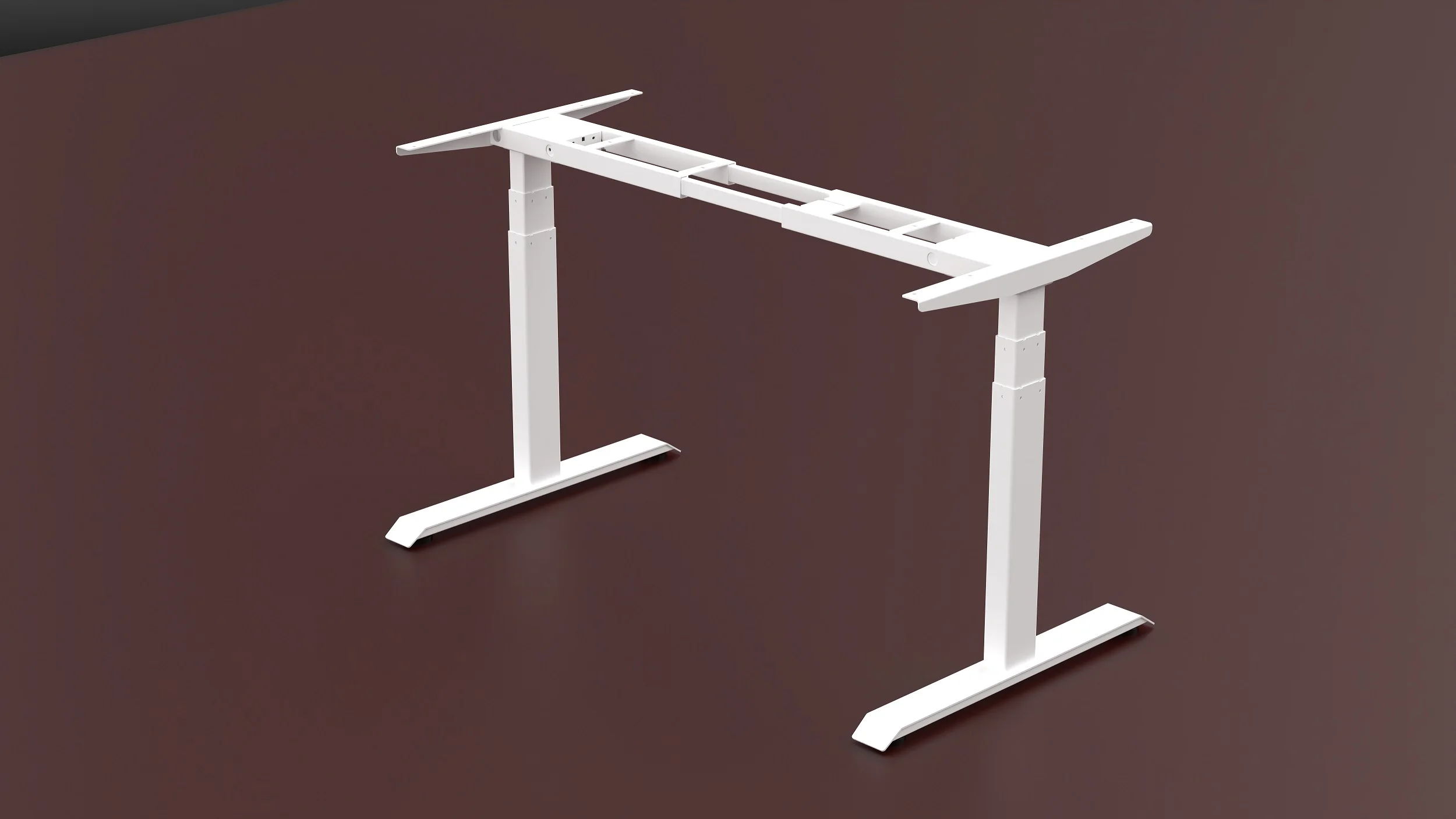 Ergonomic Electric Stand Up Desk Workstation, Height Adjustable Frame Home Office Computer Standing Table