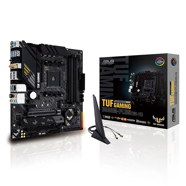 TUF GAMING B550M-PLUS (wi-fi) материнская плата поддерживает процессор 5600X/5800X (AMD B550/слот AM4)
