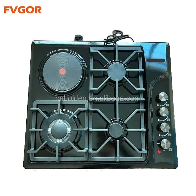 Hot sell gas stove gas electric burner stainless steel panel brass valve auto flame out built in gas stove