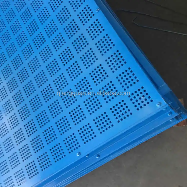 1 m x 2 m Climbing Scaffolding Blue Perforated Metal Panel Safety Screen