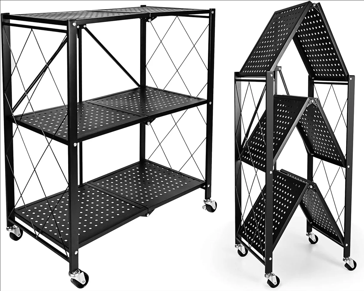 3/4/5 tier stainless steel storage shelf metal shelving/steel racking/rack/shelf/shelves for kitchen home