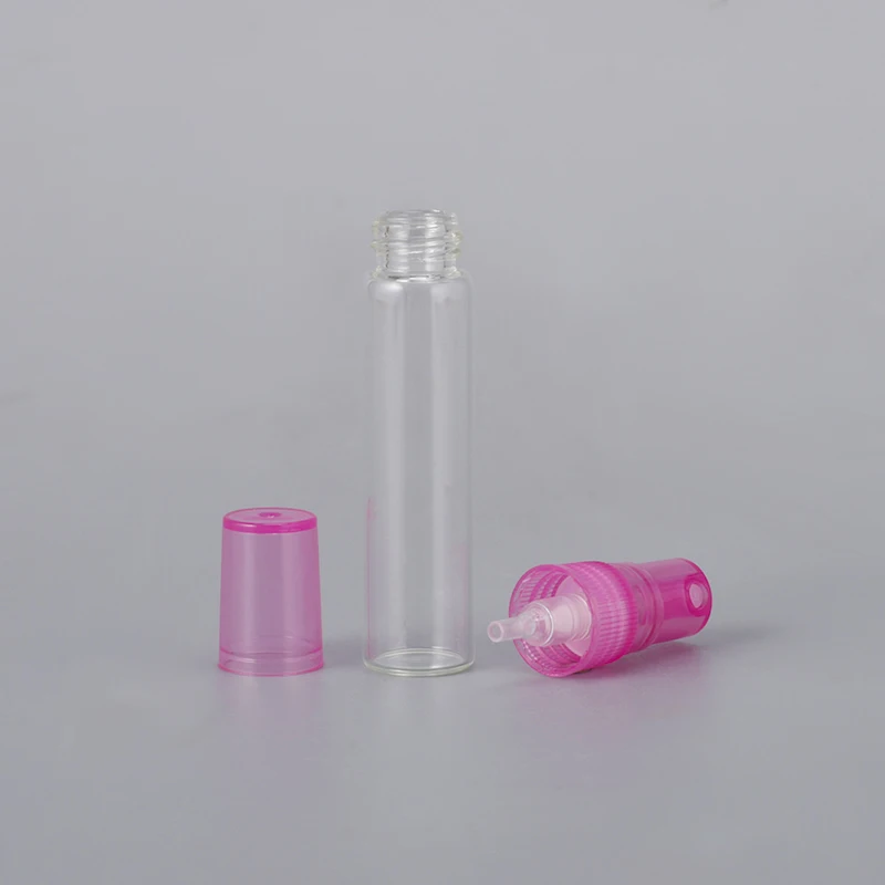 5ml Custom Small Refillable Perfume Spray Bottle Round Empty Luxury Glass Bottle Perfume Spray Sample Bottle