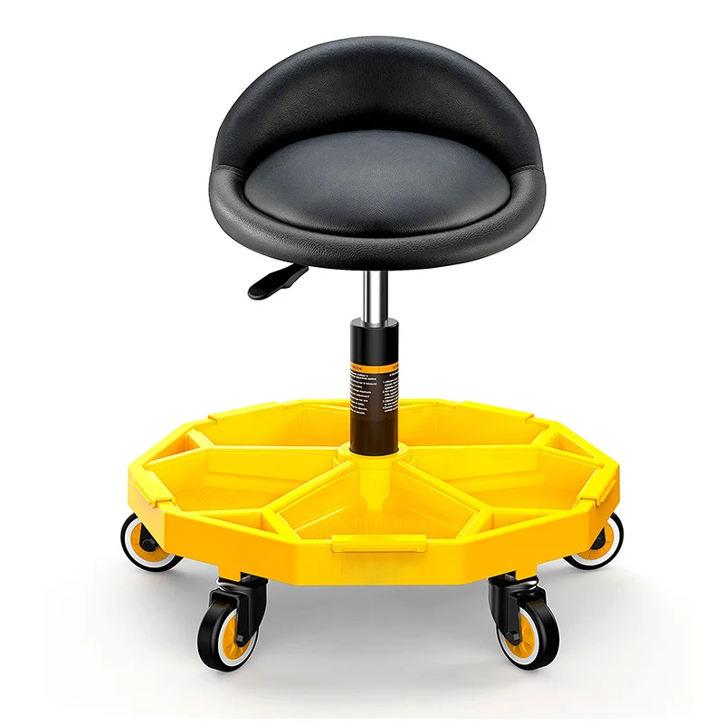 Роликовый стул с детализацией автомобиля колесами для мастерской органайзер гаража лоток хранения инструментов