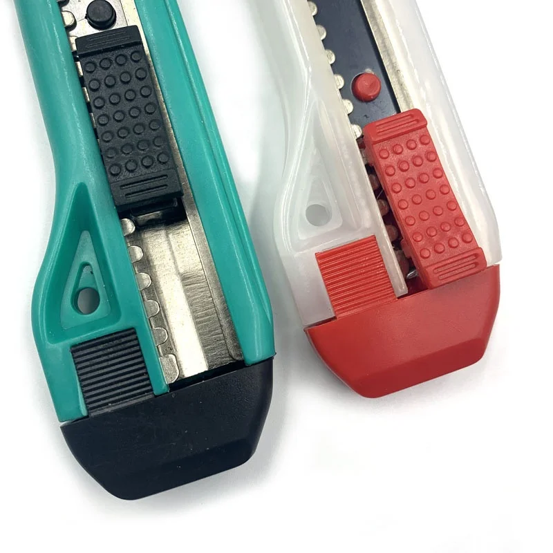 
Comfortable design plastic retrastable PP material SK5 blade cutter tool utility knife 