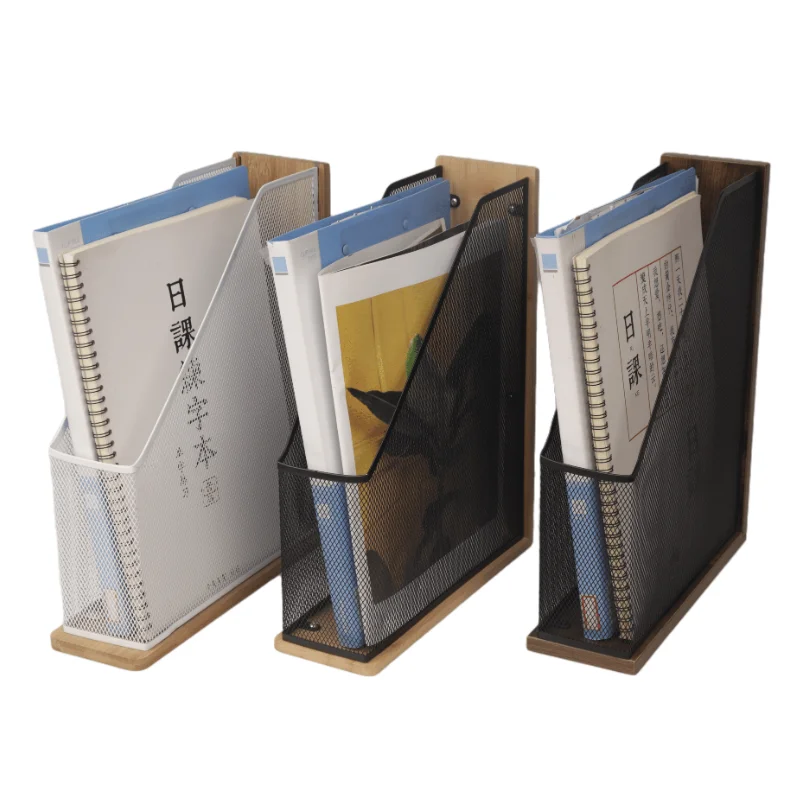 Лучшая продажа Amazon металлическая ручка для напильника настольный офисный держатель файлов многофункциональный ящик для хранения