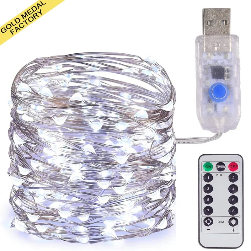 Usb Fairy String Lights With Remote Control Night Lamp Led Aro De Luz Vacancy Festival Christmas Decor Other Holiday Lighting