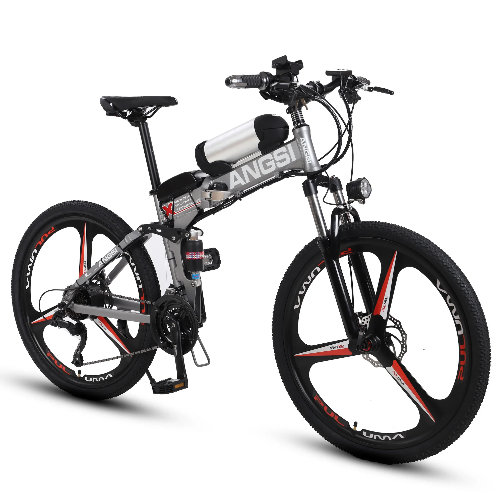 ANGSI oem new folding lithium battery electric bicycle kit mtb e bike mountainbike off road e-bicycle price for adult
