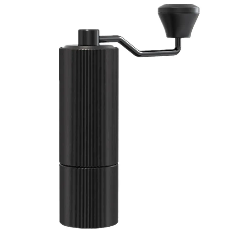 Custom logo Portable Coffee Grinder CNC Cutting Hand New Home Commercial Hand Dried Multiple Gears Manual  Coffee Grinder
