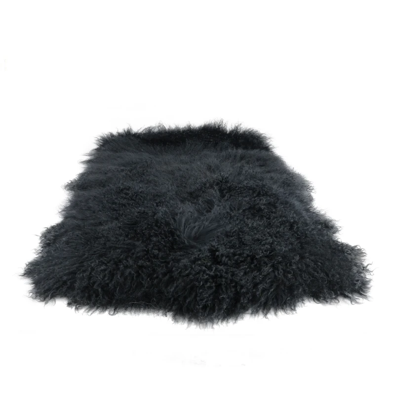 China factory Wholesale mongolian fur pelt genuine tibetan lamb fur blanket real mongolian lamb fur plate for garment