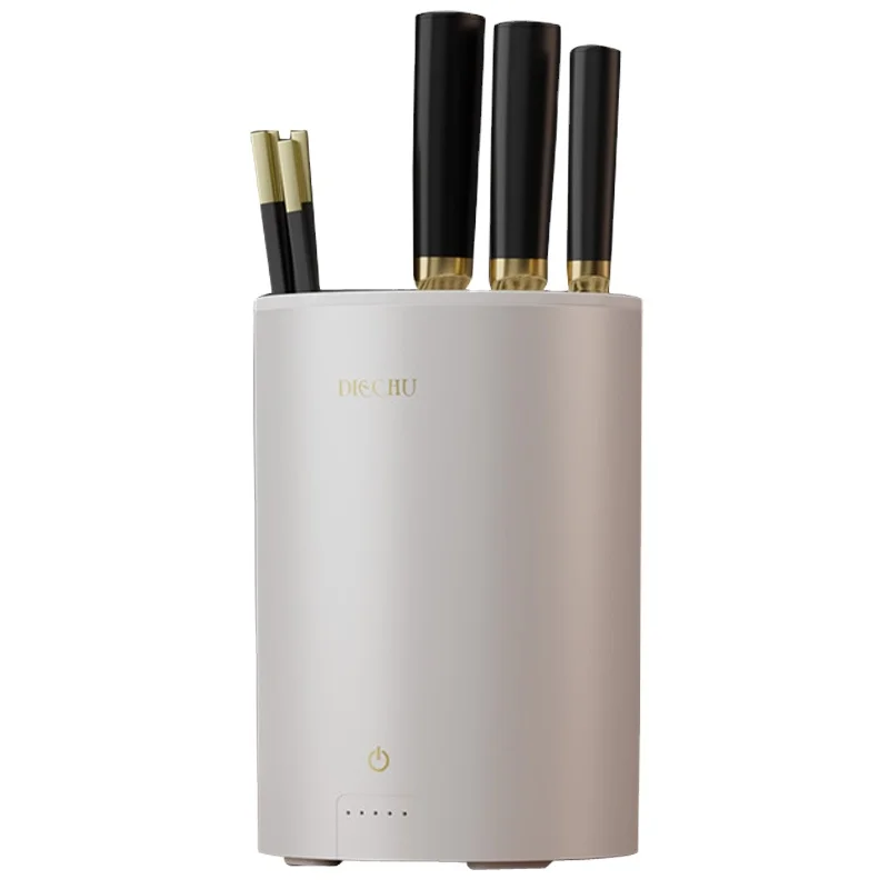 
Knife Sterilizer Block With Sharpener Kitchen Knife Holder 