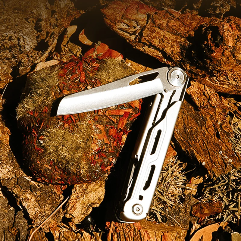 GHK Stainless Steel Pocket Knife Multi-Function Outdoor Emergency Survival Car Tool with Glass Breaker OEM Customizable