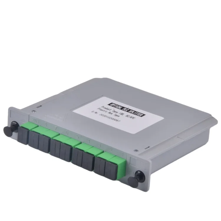 Gcabling Fiber optical Splitter PLC FTTH LGX Cassette Box 1x8 1x4 Single Mode Sc APC UPC Connector fiber optic PLC splitter