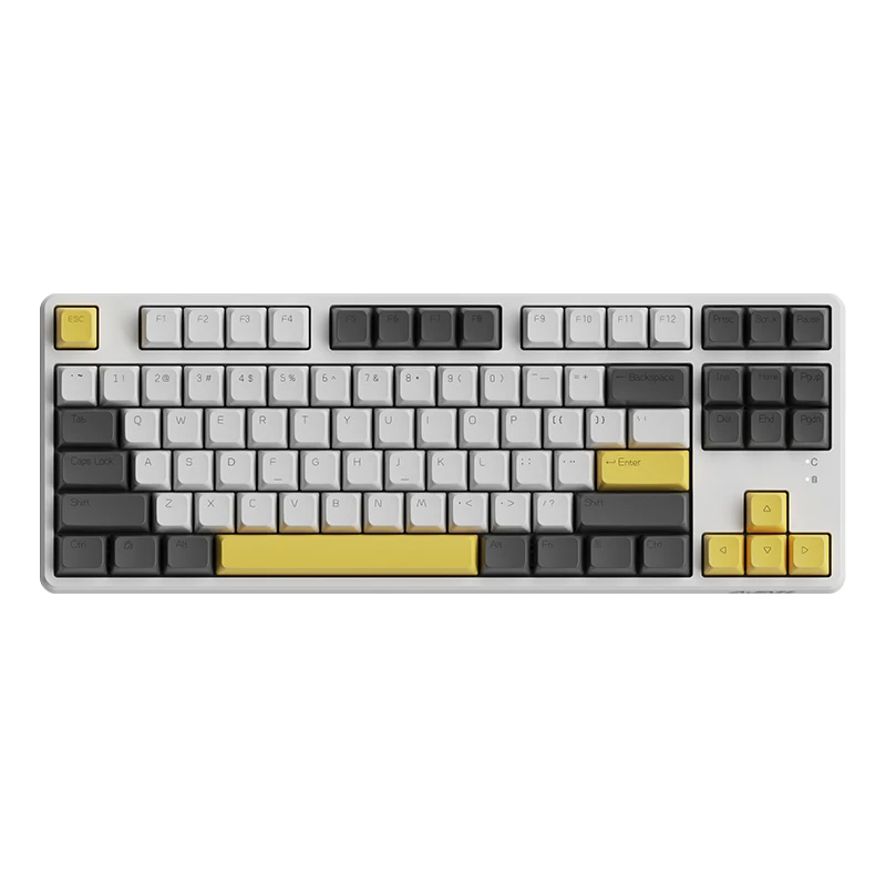 AJAZZ  AK873  Hot-swappable MDA Sublimation PBT Keycaps Three-mode RGB Backlight  Mechanical Keyboard
