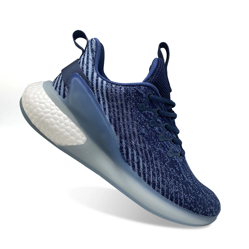 Прямая продажа с фабрики дышащая дезодорирующая Мужская Спортивная обувь эластичная трикотажная обувь