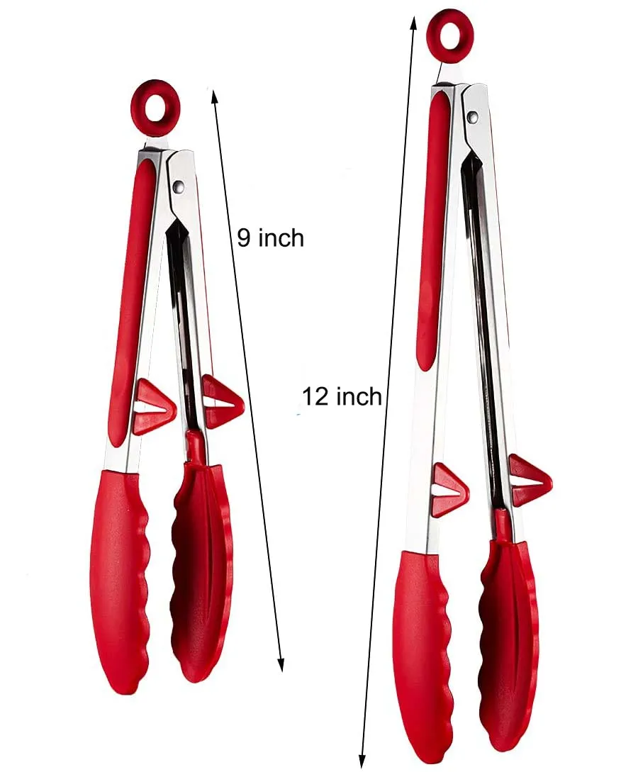 Food Safety Silicone Kitchen Tongs