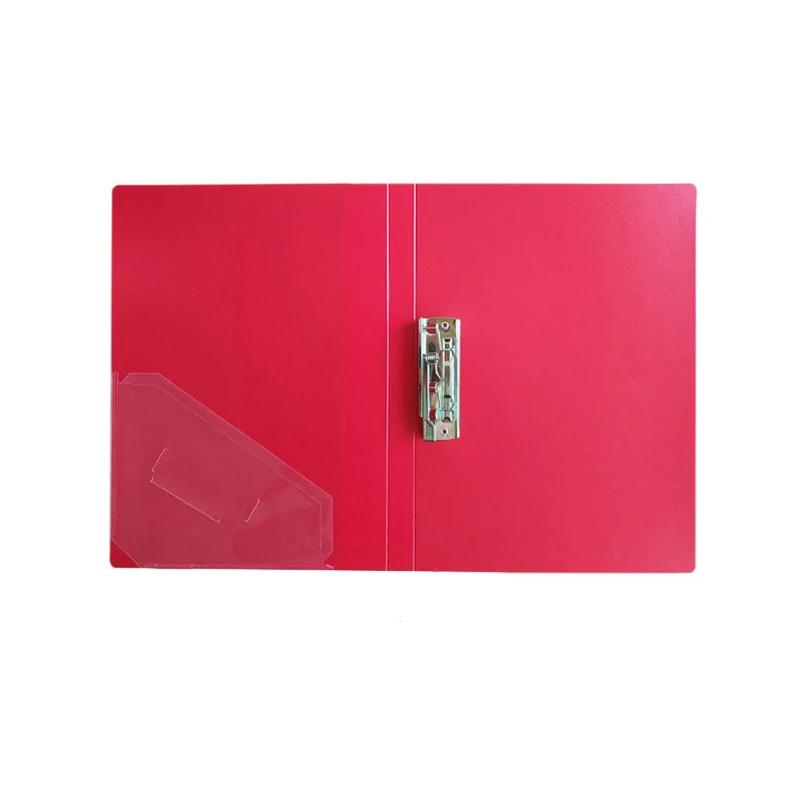 
New A4 Fc Solid Color Plastic Office Pressboard Executiv Size Ring File Folder With Plastic Inserts 