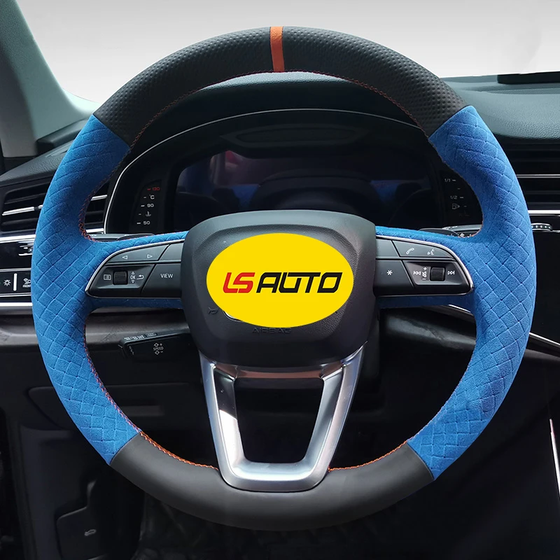 Аксессуары для салона автомобиля чехол на руль Audi A4 B9 Avant Allroad Q3 Q5 SQ5 Q7 обертывание колес в alcantara