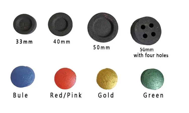 Manufacture Round Quickly Light Shisha Wood Charcoal For hookah