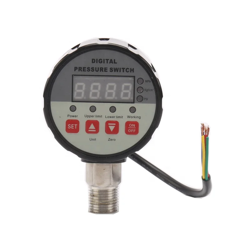DPR-S80 цифровой дисплей регулятор давления для воды масла 0-2Mpa 220VAC 24VDC переключатель давления