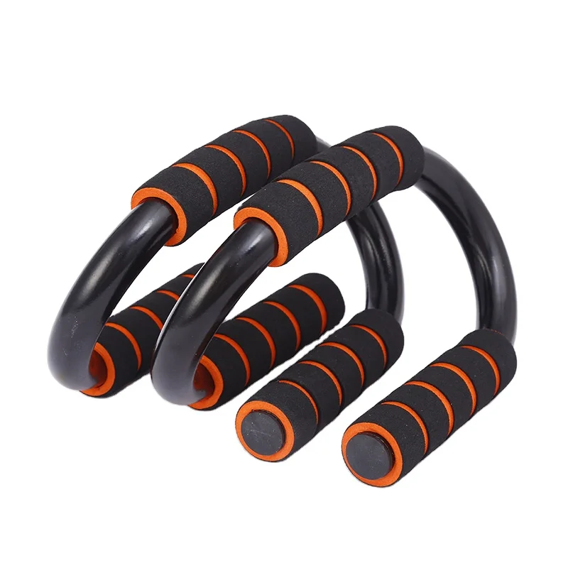 Wholesale Gym Exercise Equipment Fitness Foam Steel S Shape Push Up Bar S-shaped Push Up Handles Stand For Gymnastics