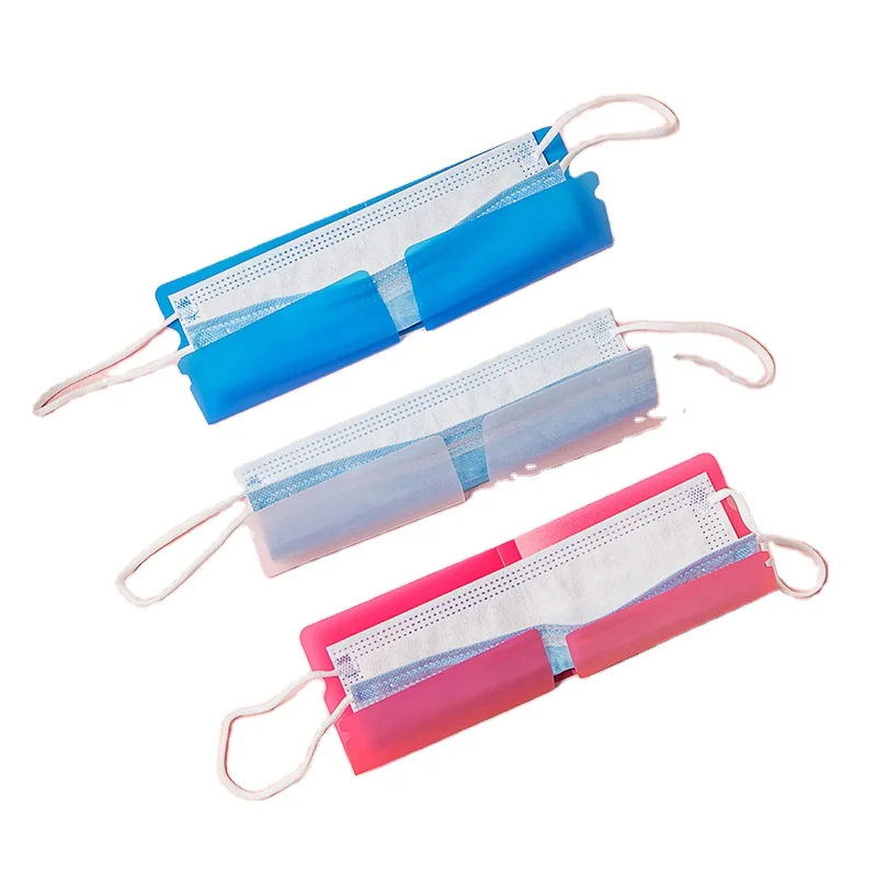 Plastic Holder Transparent Storage Boxes & Bins Foldable Facemask Storage Clip Face Mask Holder Clear 7 - 15 Days Opp Bag Modern