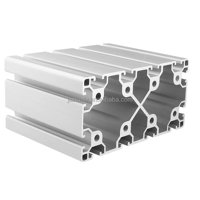 Hot sale various sizes 80160 aluminum profile t slot 6063 t5 aluminum extruded profiles