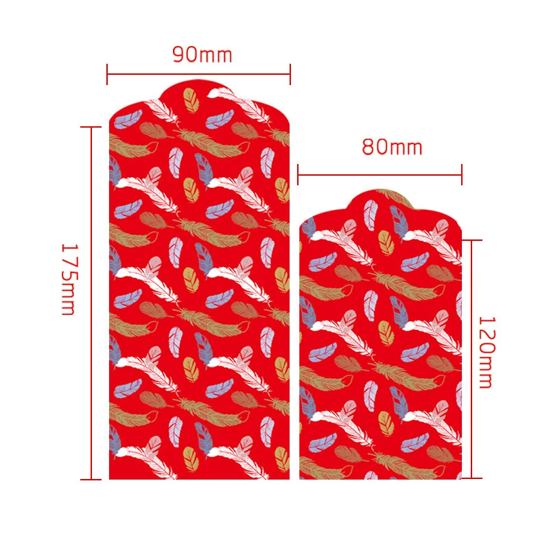 Custom Colorful Funny Envelope Hongbag Ang Pao Design Chinese New Year Red Packets Printing for Gift Giving