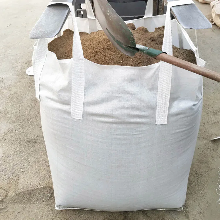 1ton 1.5ton PP big bag packaging pp jumbo bags for sand , building material , chemical, fertilizer, flour