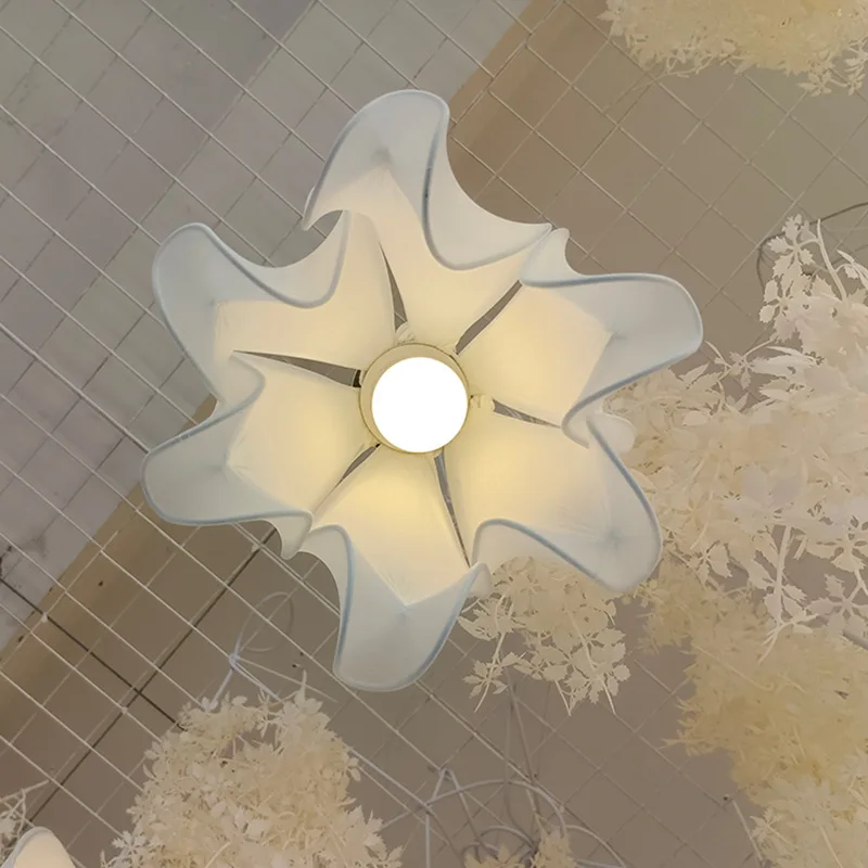 Party props Wedding hanging artificial flower LED ceiling light Wedding centerpieces table decoration party event items