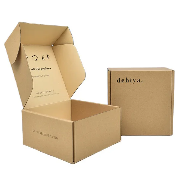 Wholesale Eco Friendly Custom Personalized Gift Packaging Small Ecommerce Shipping Foldable Kraft Cardboard Paper Mailer Box