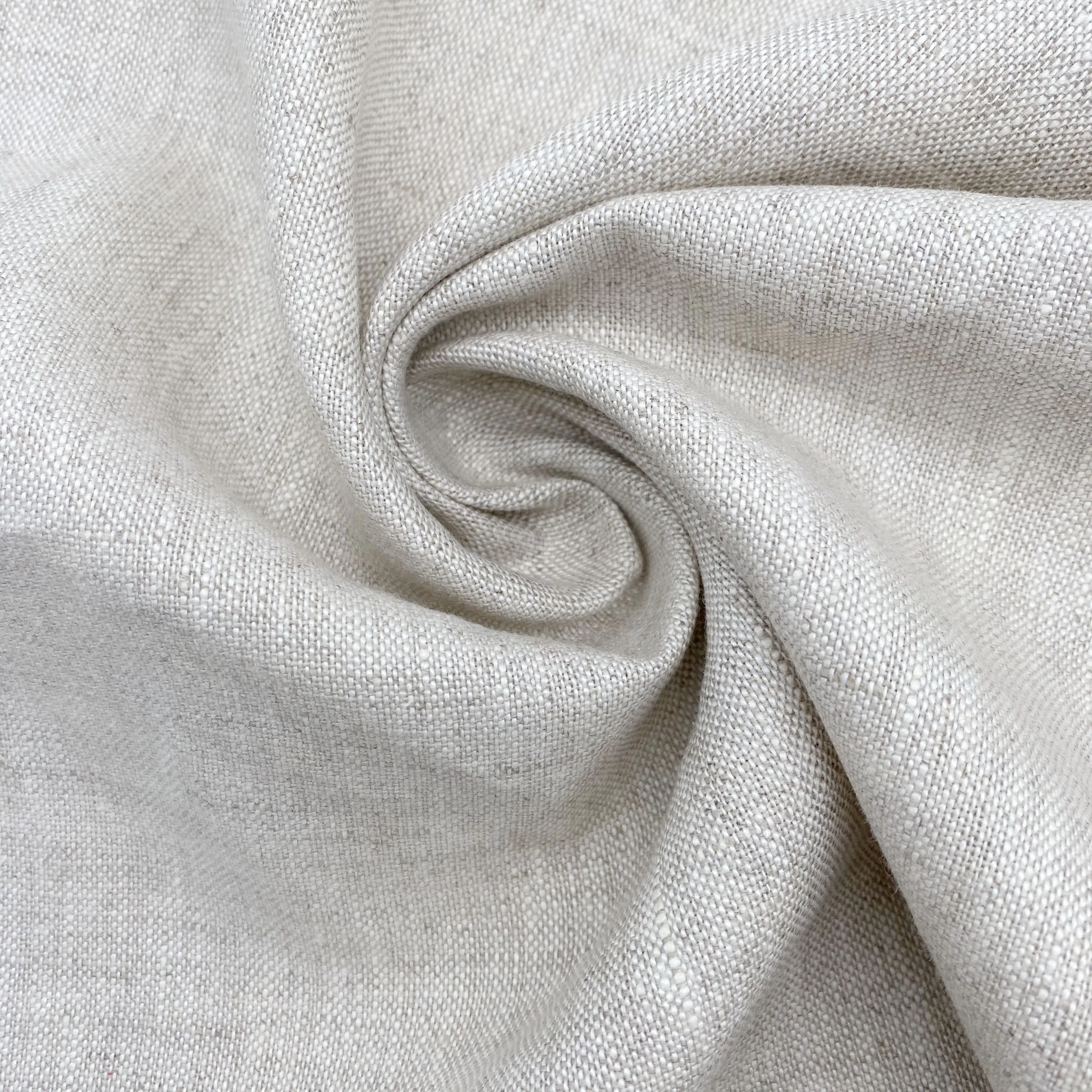 Hot product 100% linen fabric 6*6 thicker 260GSM for dress linen fabric