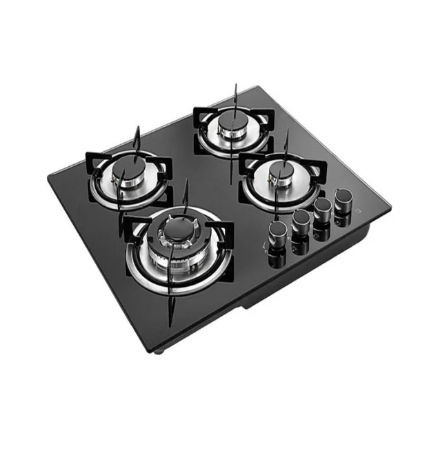 wholesale reasonable price 4 burner gas stove hob delicate appearance gas stove 4 burners glass gas cooktop