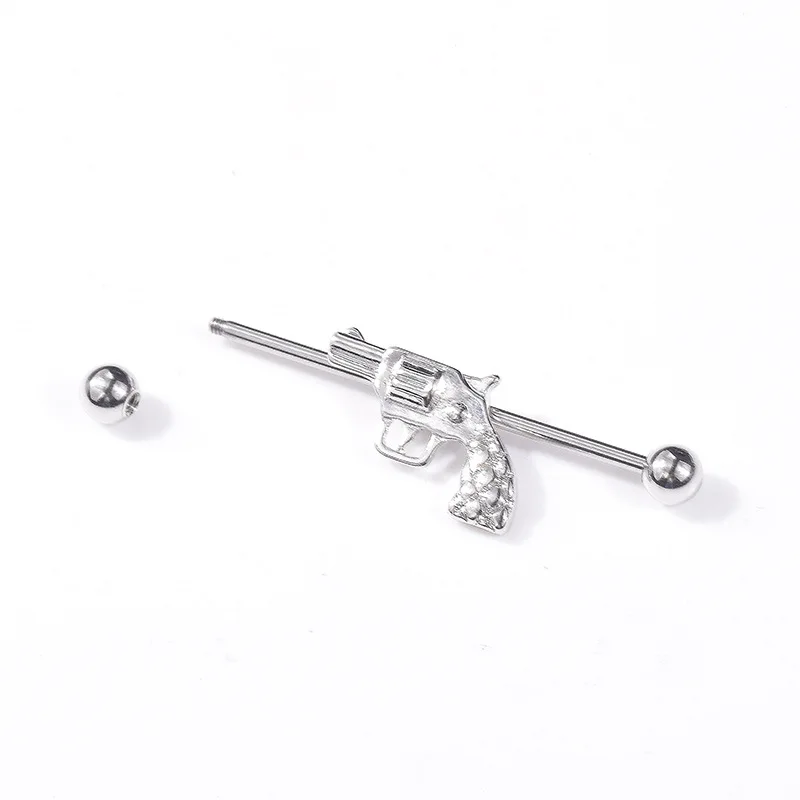 Серьги-гвоздики из нержавеющей стали для пистолета 14 калибра 38 мм 2020