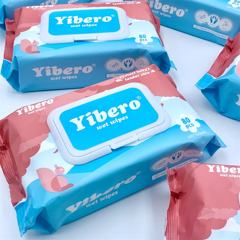 Wholesale Biodegradable Baby Wet Wipes Water Wipes Unscented for Sensitive Skin