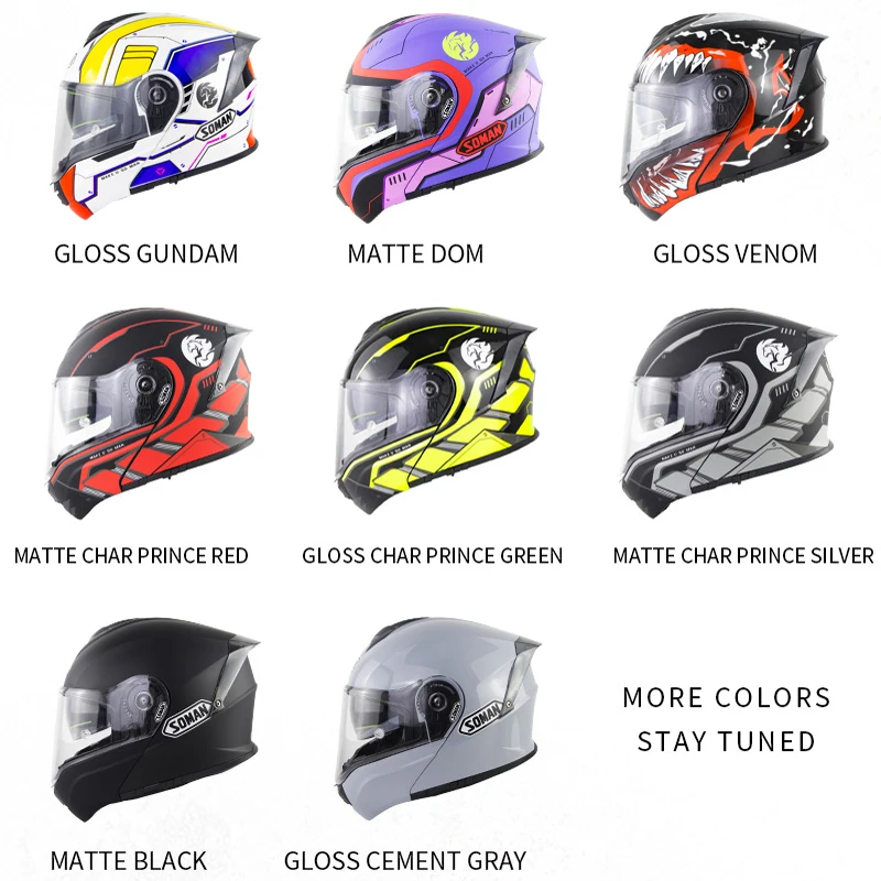 Wholesale ECE Casque Moto Offroad Racing Visor Helmets Manufactures Full Face Motorcycle Helmet High Quality Safe Helmet