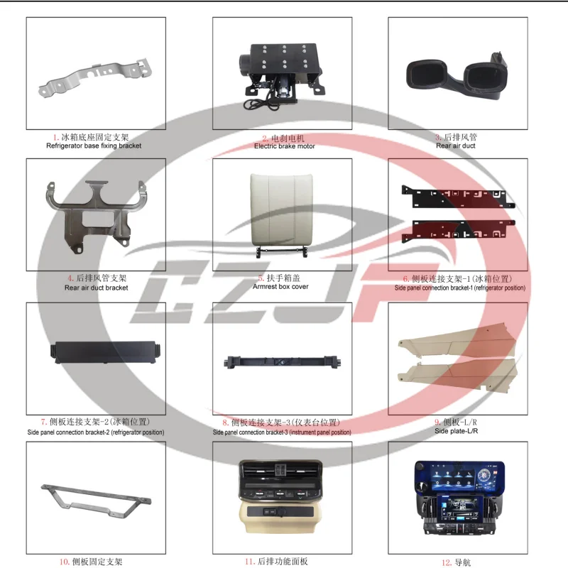 CZJF Manufacturers Wholesale Auto Parts Interior Kit For LC200 Upgrades LX 570 2008-2021