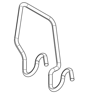 C Channel Construction Metal Suspended Ceiling Wire Connection Clip