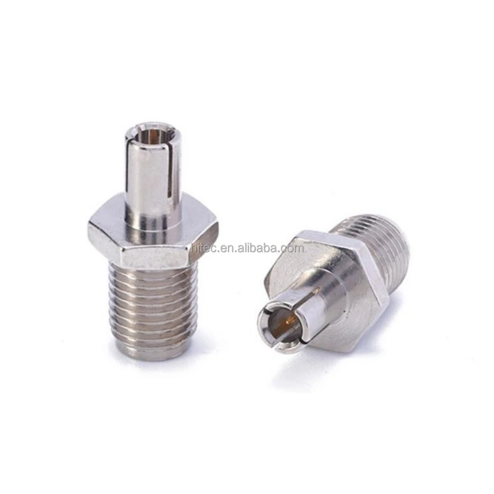 SMA female to CRC9 male connector SMAK to CRC9J Nickel plated